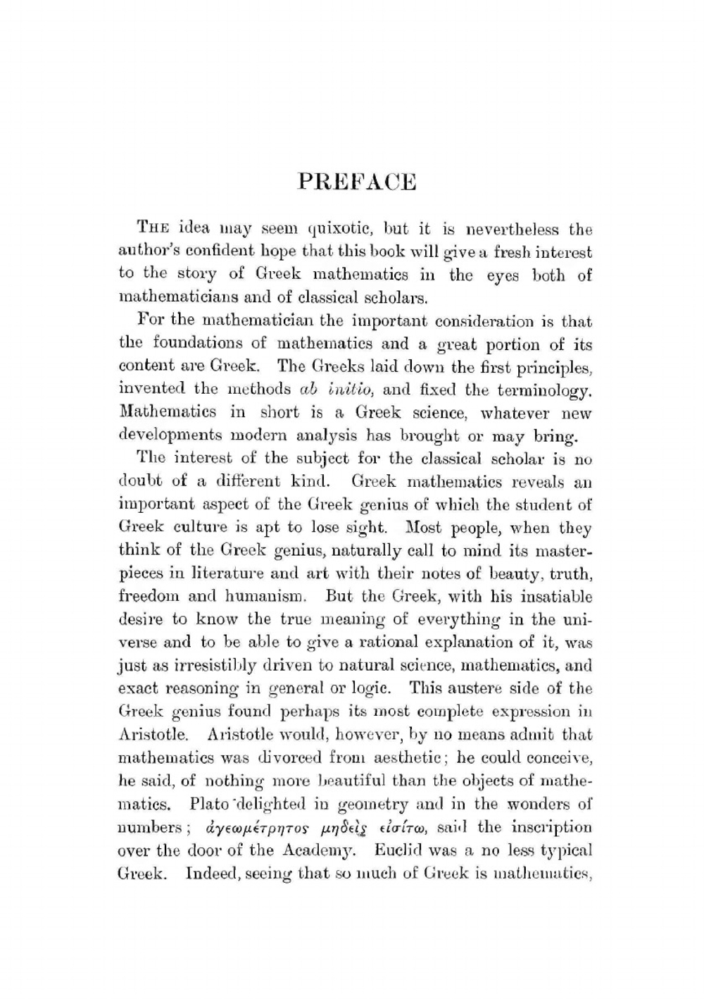 A history of Greek mathematics. Vol. 1 | T.L. Heath