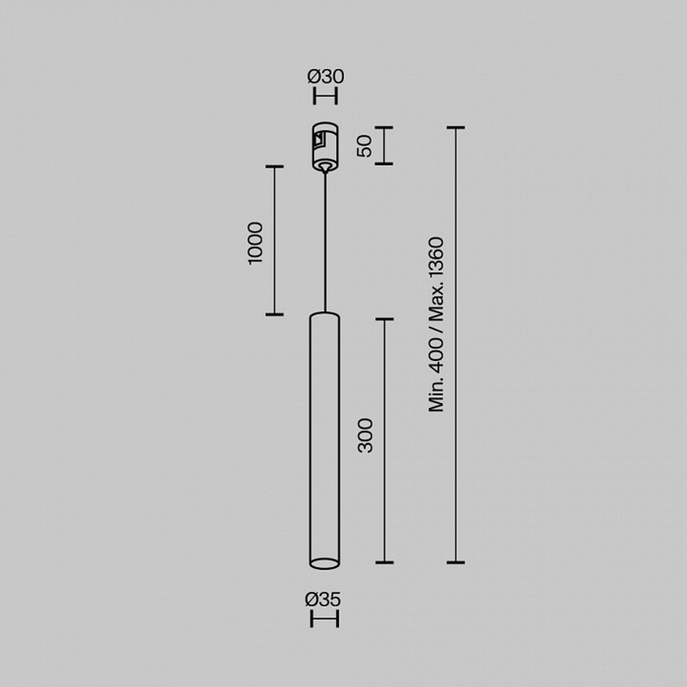 Подвесной светильник Maytoni Focus Led TR155-1-5W4K-PT