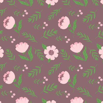 розовые цветочки на темном