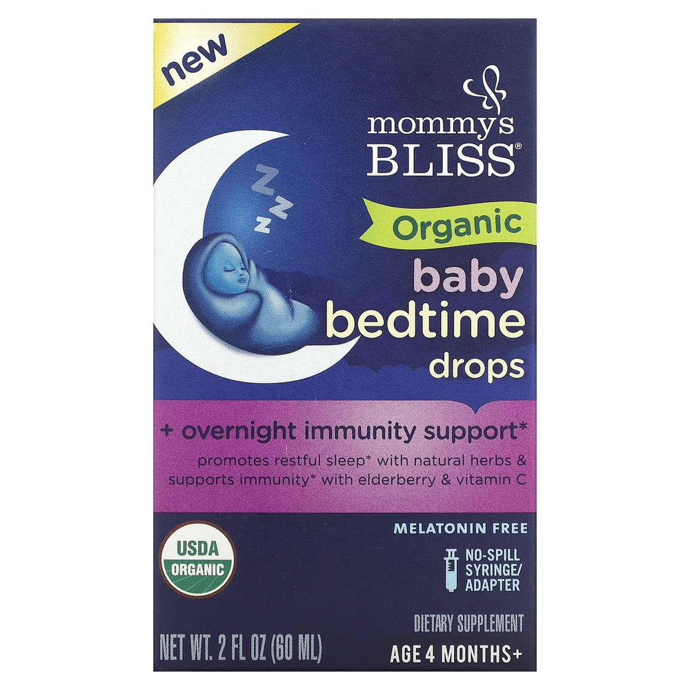 Mommy's Bliss, Органические капли для детей от 4 месяцев, 60 мл (2 жидк. унц.)