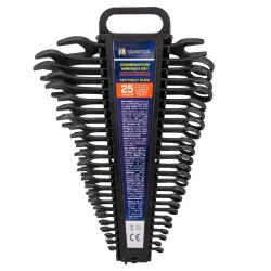 Набор ключей комбинированных 25пр. (6-27, 30, 32), в пластиковом держателе и рожковый ключ 36х41 мм SIGMATOOL Sigmatool-5261P36-41 Black