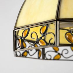 Citilux Шербург-2 CL440231 Люстра витражная подвесная Бронза