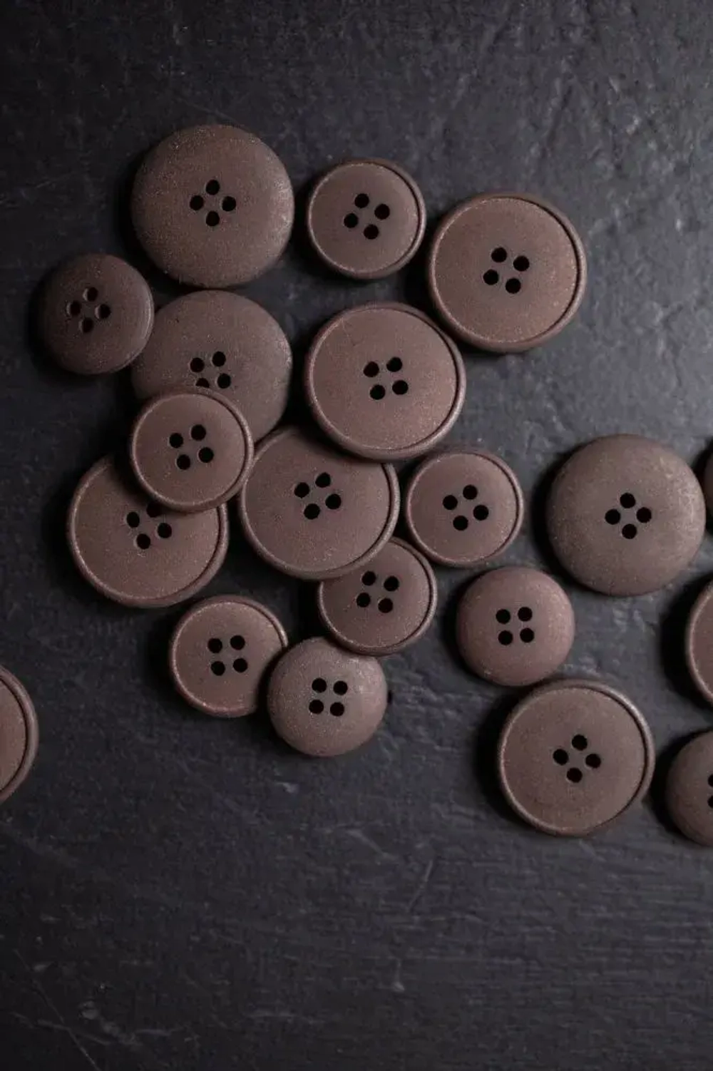 пуговицы HEMP Dark Brown 20 мм