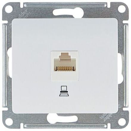 GSL000181K Schneider Розетка 1гн комп RJ45 с/у белый механизм кат.5е