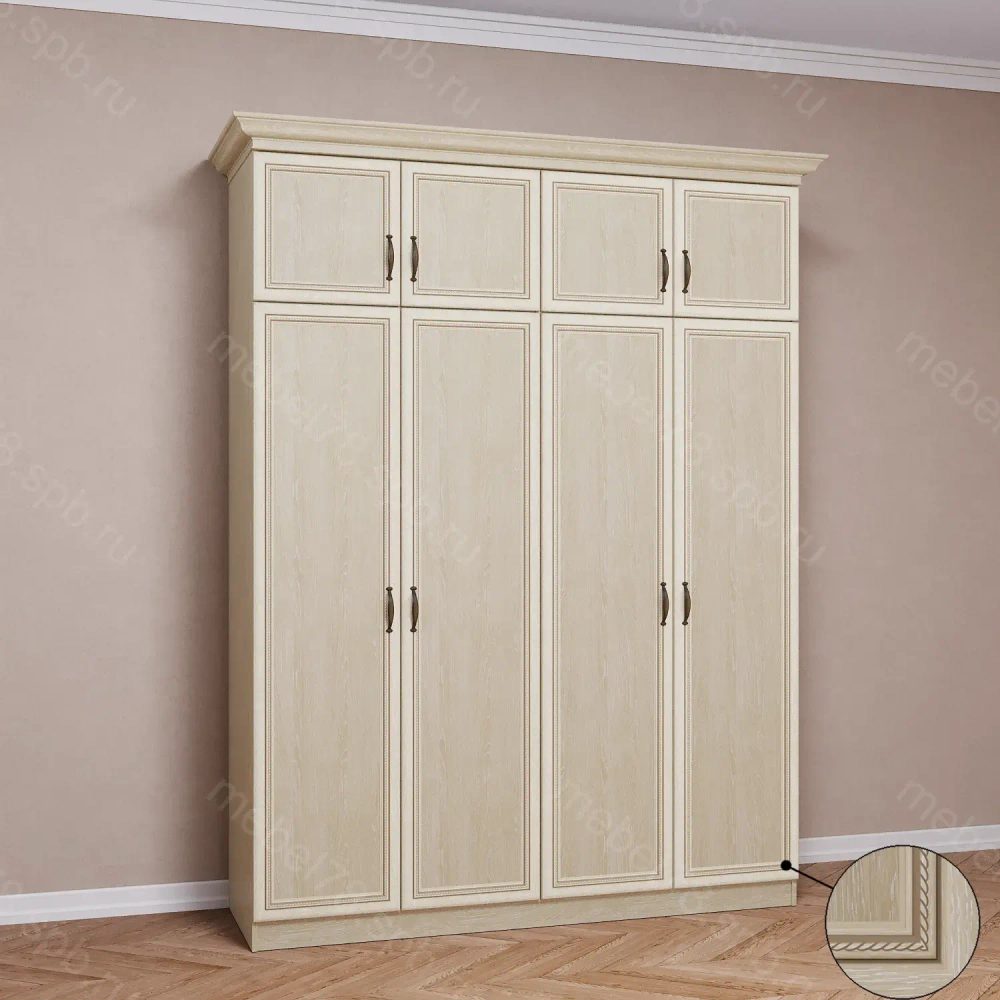 Шкаф распашной с антресолью 4/8