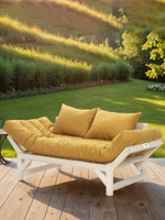 Диван Мебелик Бинго ткань savana plus yellow, каркас лак