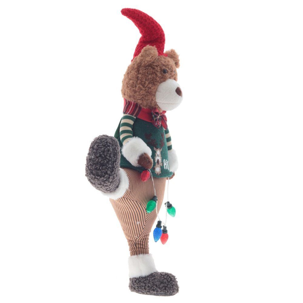 GAEM Игрушка набивная с подсветкой "Медвежонок" (2хААА, н/п), L40 W16 H73/59 см