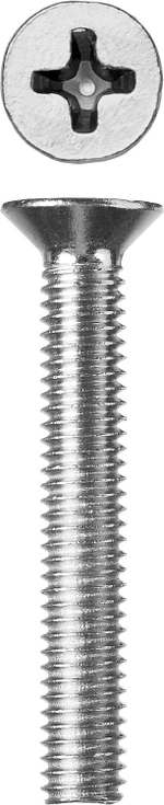 Винт DIN 965, M6 x 45 мм, 5 кг, кл. пр. 4.8, оцинкованный, ЗУБР