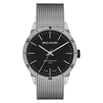 Часы Boccadamo Navy Silver Black NV016 BW/S с минеральным стеклом