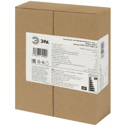 Светильник светодиодный ЭРА DVO21-06-P-4K80-5-B 6Вт 4000K 520Лм Домино черный грильято 100х100 Призма | Офисные Светильники Россия