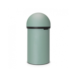 Ведро для мусора Brabantia Push Bin с нажимной крышкой минерально-мятный 60л вид сбоку
