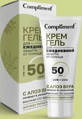 Krem \ Крем \ Cream Compliment Крем-гель д/ежедневной защиты от солнца с Алоэ 50мл