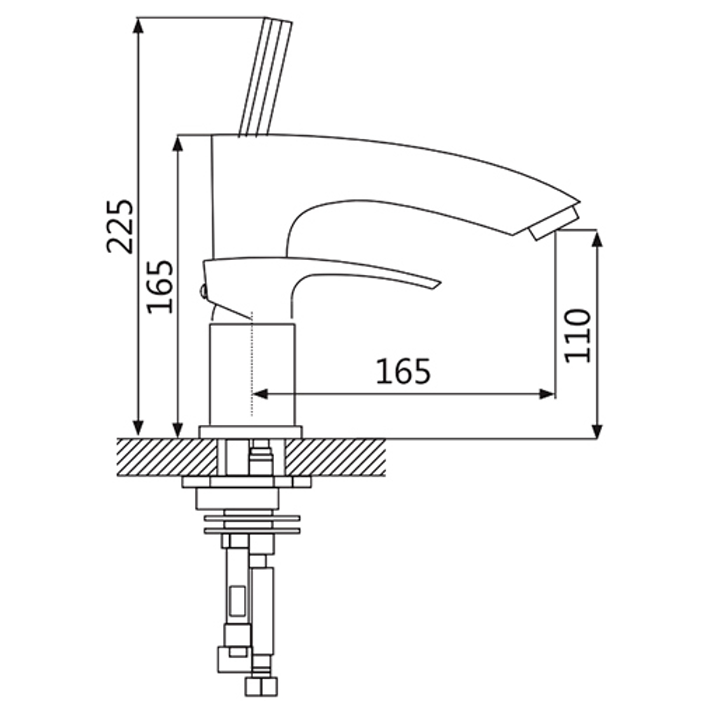 Смеситель на борт ванны Oute T10 T1006