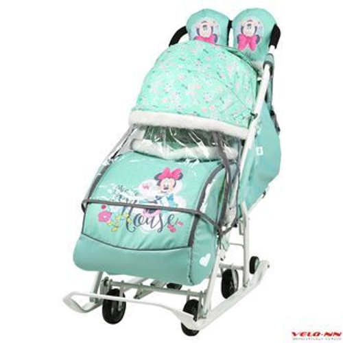 Санки-коляска DB2/2 Disney baby Минни Маус МЯТНЫЙ DB2/2