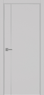 Межкомнатная дверь Optima Porte НЕАПОЛЬ 204 Молдинг SC (матовое серебро), Алюминиевая кромка SC (матовое серебро) с 4-х сторон