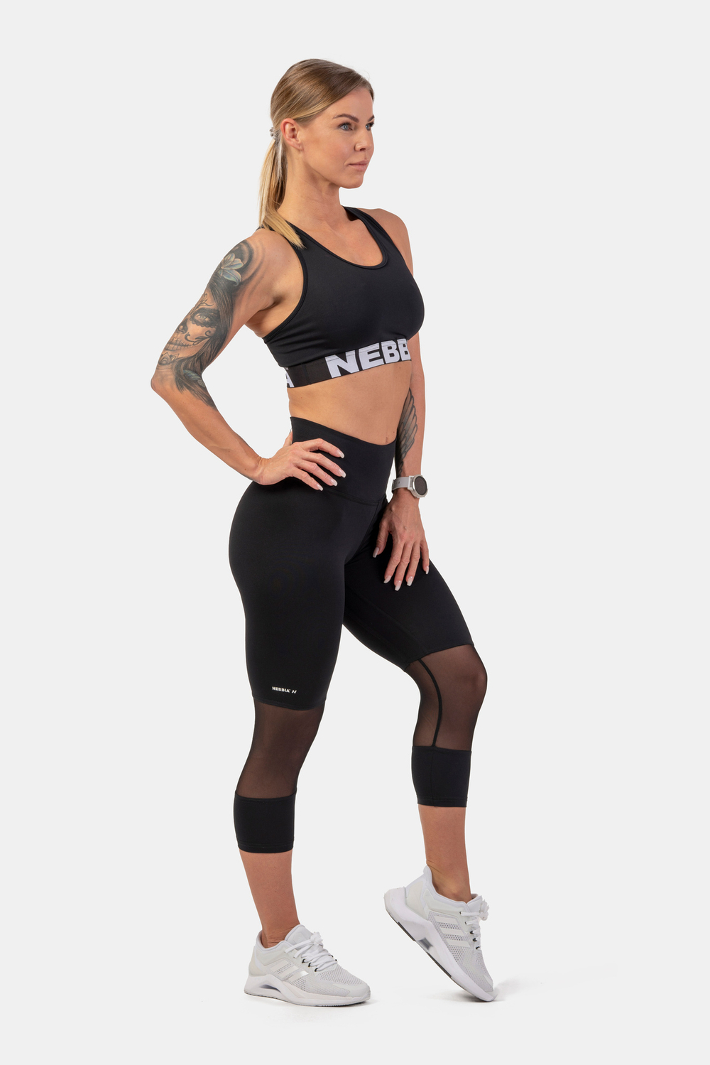 Топ MEDIUM IMPACT CROSS BACK SPORTS BRA 410 Черный