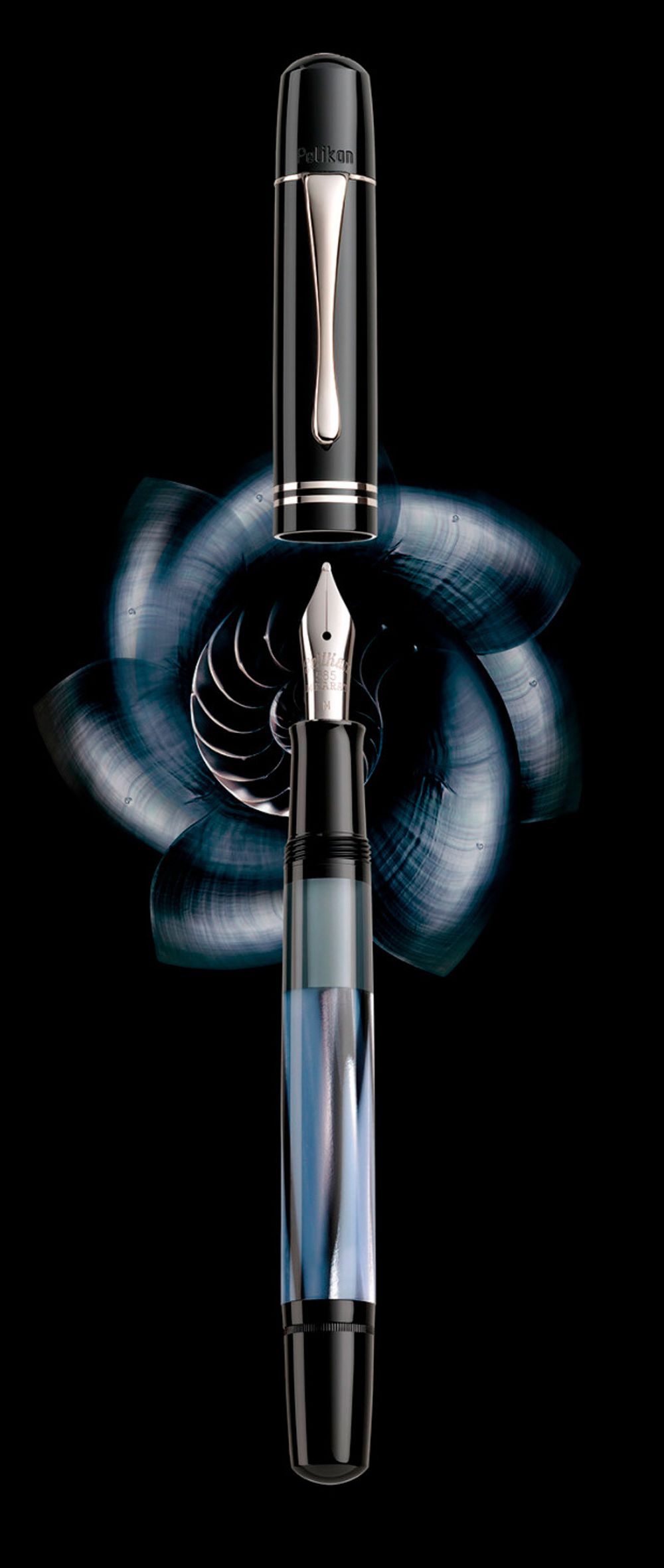 Перьевая ручка Pelikan Souveran M101N Grey-Blue (811590) 2