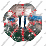 Бампербол ТПУ, диаметр 1,2 м, с красными держателями