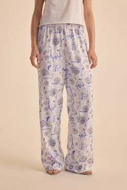 Брюки с принтом (Guilty Pleasure), белые