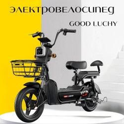 Электроскутер для взрослых с сидением GOOD LUCK(Elektrix) 350 ват, увеличенный аккумулятор 48/20 Ah(собран на 100%+обрешётка)