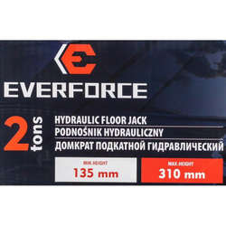 Домкрат подкатной гидравлический 2т EVERFORCE EF-TA820011