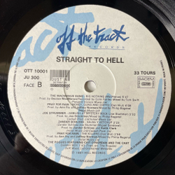 Винтажная виниловая пластинка LP Soundtrack Straight To Hell Прямо В Ад (Франция 1987)