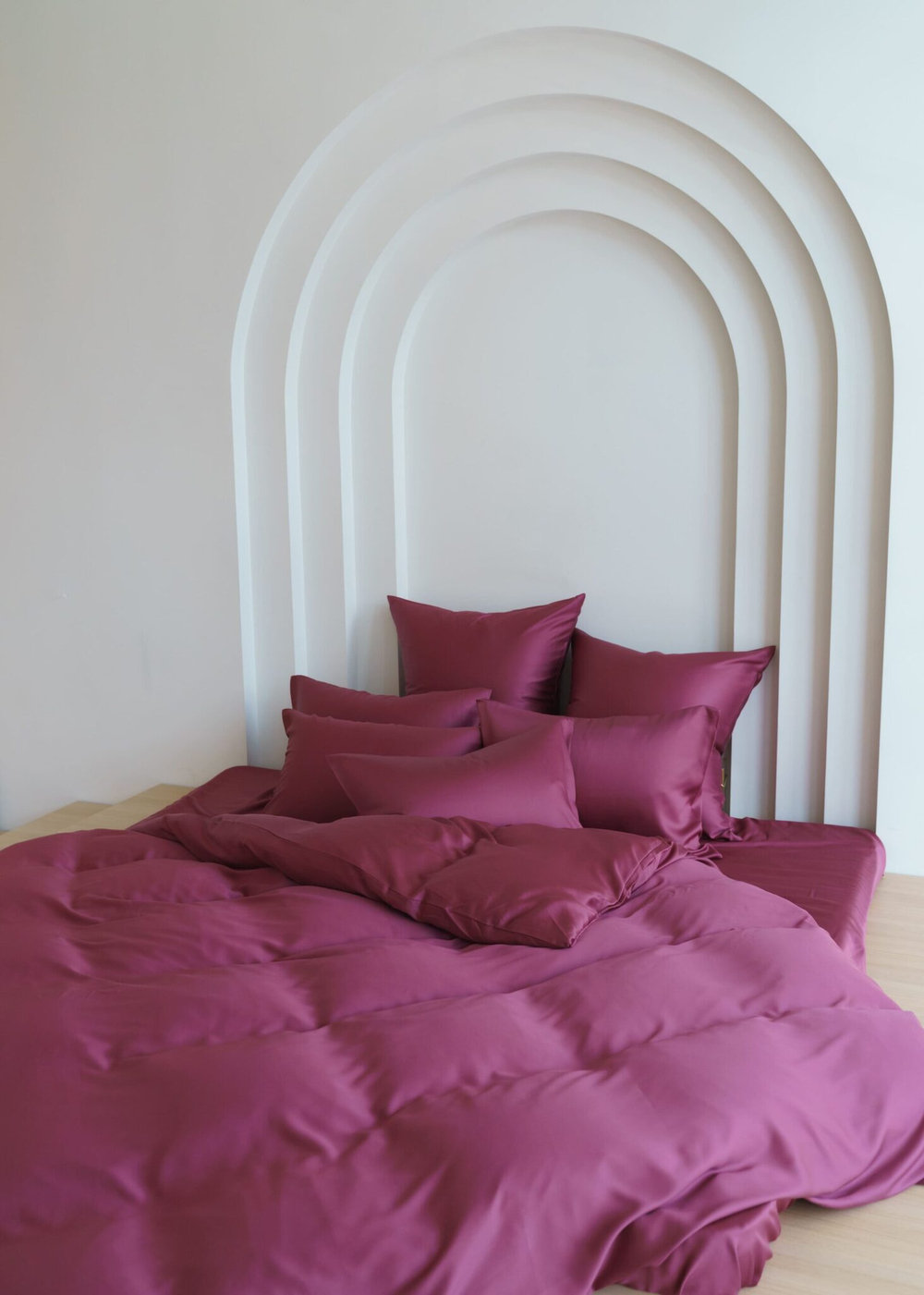 Наволочки 2шт 70х70 German Grass Purple Brilliant бордовые