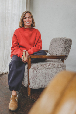 Брюки-бананы с начесом, "Графит"