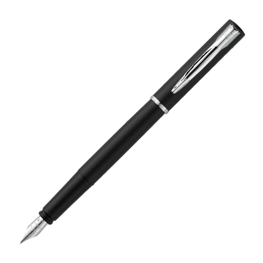 Подарочный набор Перьевая ручка Waterman GRADUATE ALLURE, цвет: черный, перо: F с чехлом на молнии