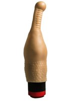 Универсальный вибромассажер анальный для простаты и вагинальный для точки G (17 см , телесный) (Цвет: телесный)