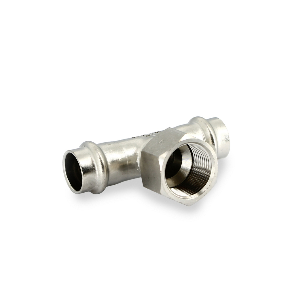 Тройник пресс-В 18 х 3/4" х 18, нержавеющая сталь