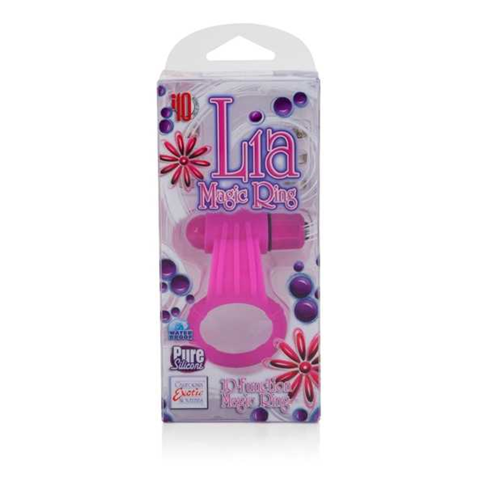 Розовое эрекционнное кольцо с двумя положениями вибростимулятора (Цвет: розовый)