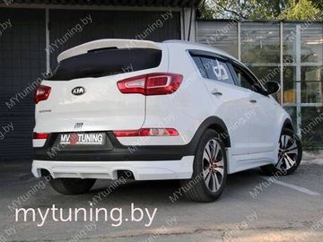 Накладка JSW заднего бампера для Kia Sportage III