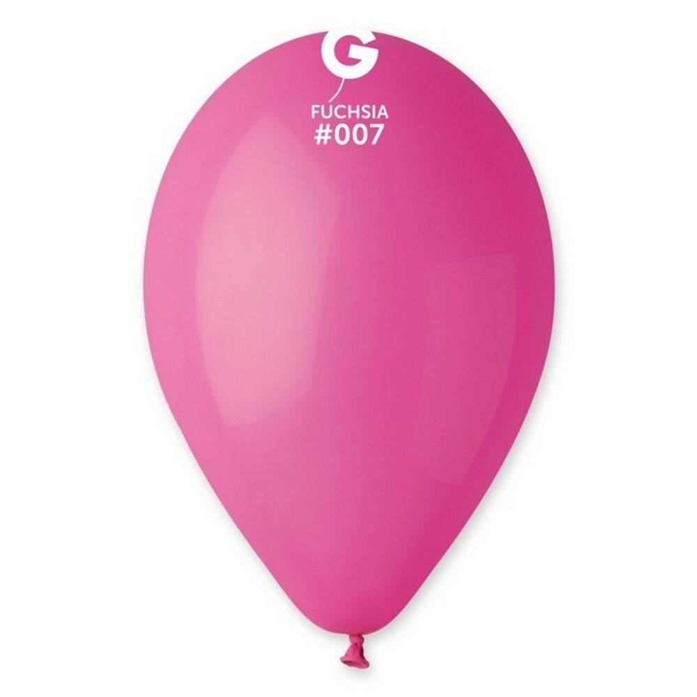 Воздушные шары Gemar, цвет 007 пастель, фуксия, 100 шт. размер 12&quot;