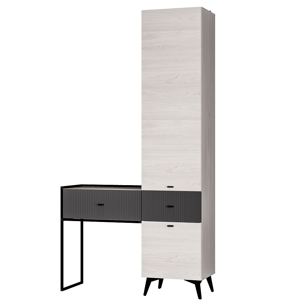 Прихожая Норд ПР-06, Ясень белый, Маренго