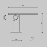 Настольный светильник Maytoni MOD467TL-L9B3K