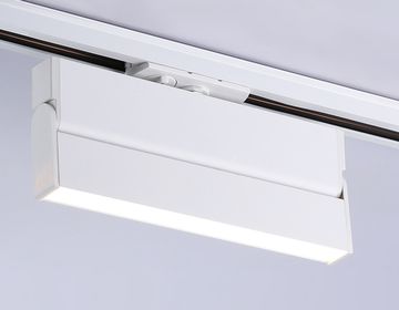 Трековый однофазный светодиодный светильник 12W 4200K 120° GL6806 WH белый Track System Ambrella