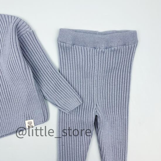 Комплект вязаный, Серый