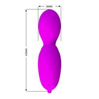 Лиловое виброяйцо с вращающейся головкой 10,2см Pretty Love Vega BI-014963