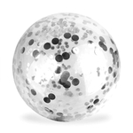 Шар-сфера Баблс (Bubble) с конфетти серебро
