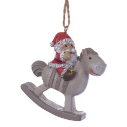 GAEM Фигурка декоративная подвесная "Ангел/Дед Мороз", L5,5 W2,5 H6 см, 4в.