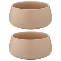 Набор из двух салатников бежевого цвета из коллекции essential, 800 мл