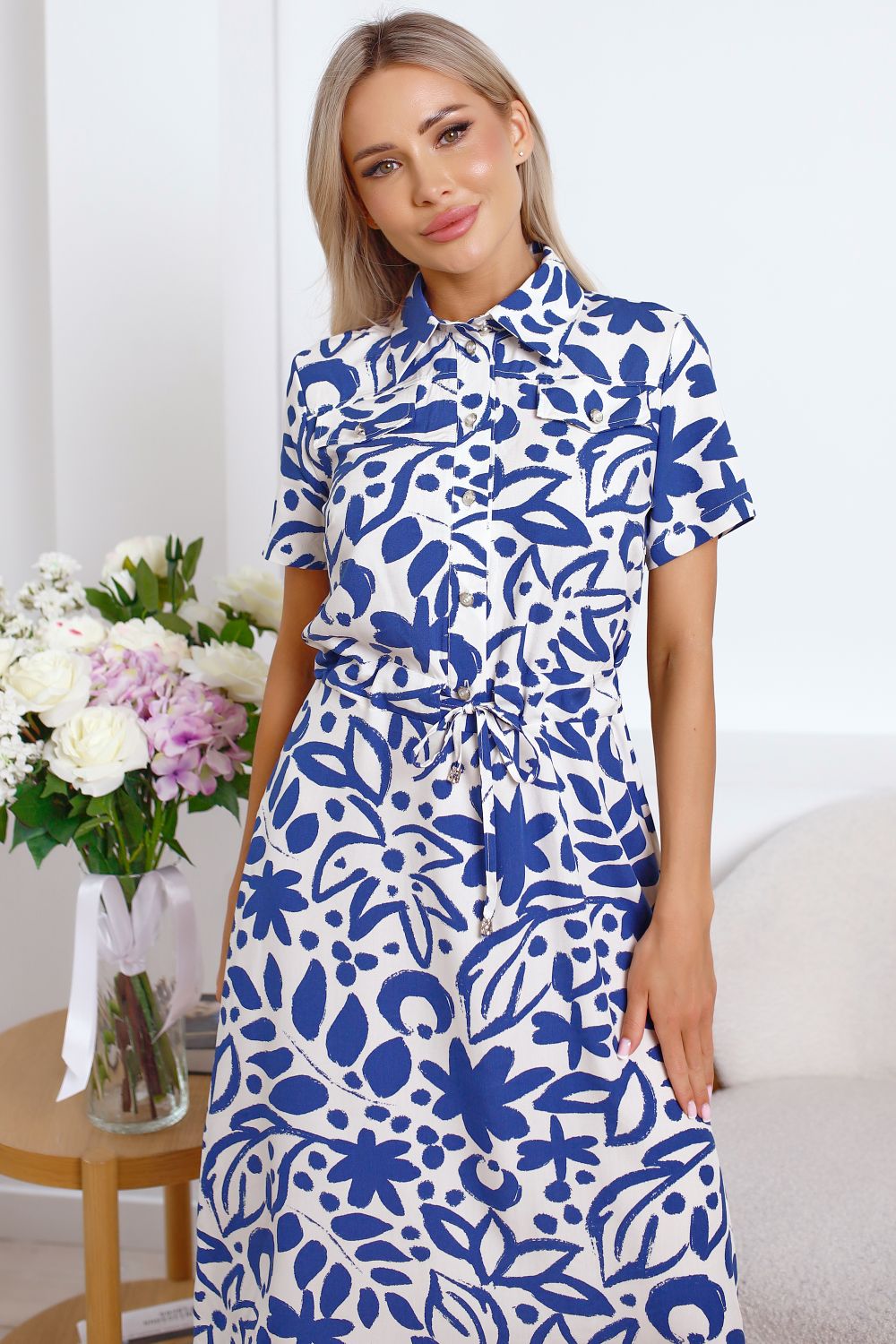 Платье Калипсо (синее) П15846-45М LT Collection