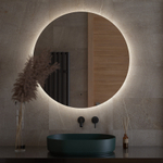 Зеркало Defesto led-подсветка 28w нейтральный свет d 90 см
