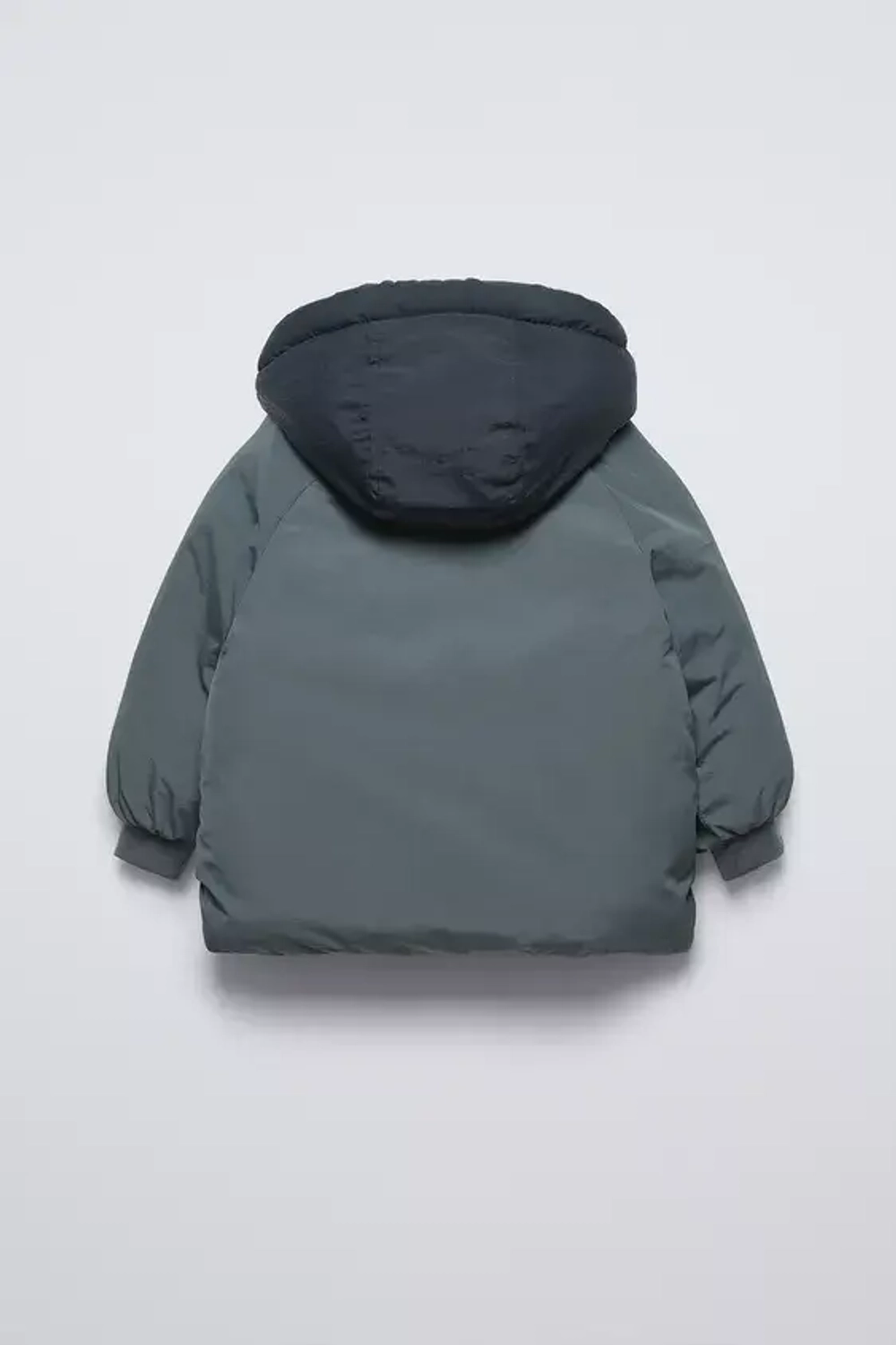 ZARA СТЕГАНАЯ КУРТКА WATER REPELLENT, СИНЕВАТЫЙ