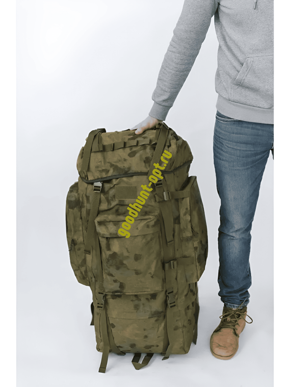 Тактический военный походный каркасный рюкзак 100 л Мох