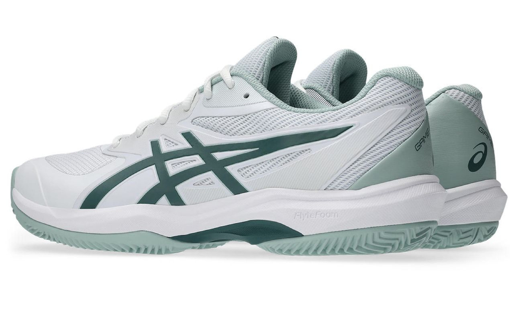 Мужские теннисные кроссовки Asics Game FF Clay/OC - white/dark neptune