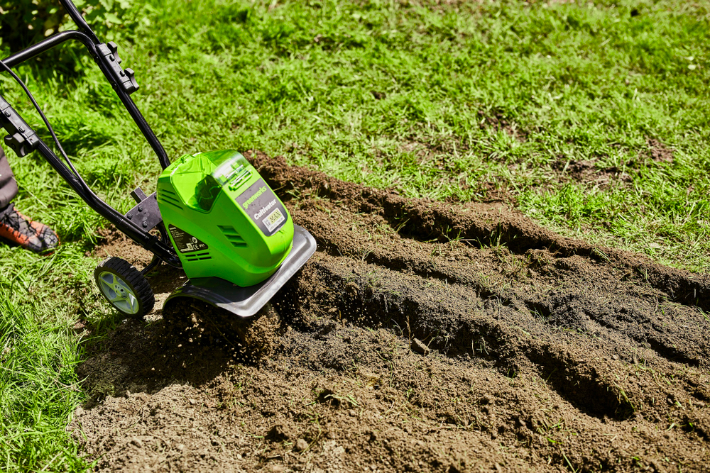 Культиватор аккумуляторный Greenworks Арт. 27087VB,  с 1хАКБ 4 Ач и ЗУ