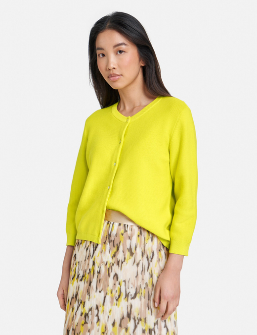 Кардиган из хлопка с рукавами 3/4