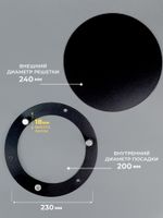 Вентиляционная Решетка РДК 200 Черный